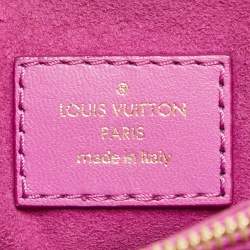 Pre Owned Louis Vuitton Orchid Monogram Embossed Puffy Leather Coussin BB Bag