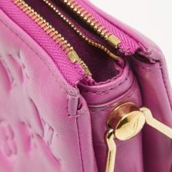 Pre Owned Louis Vuitton Orchid Monogram Embossed Puffy Leather Coussin BB Bag