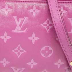 Pre Owned Louis Vuitton Orchid Monogram Embossed Puffy Leather Coussin BB Bag