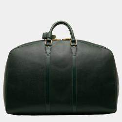 Louis Vuitton Green Leather Taiga Helanga 1 Poche