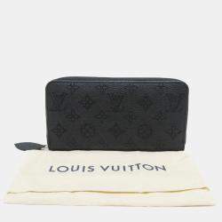 Louis Vuitton LV Monogram Mahina Leather Zippy Wallet