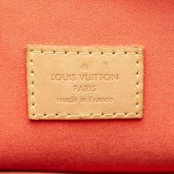 Pre Owned Louis Vuitton Orange Sunset Monogram Vernis Alma GM Bag