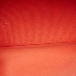Pre Owned Louis Vuitton Orange Sunset Monogram Vernis Alma GM Bag