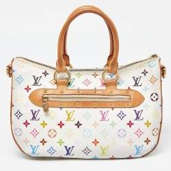 Pre Owned Louis Vuitton White Monogram Multicolore Canvas Rita Bag