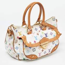 Pre Owned Louis Vuitton White Monogram Multicolore Canvas Rita Bag