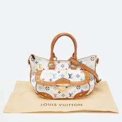 Pre Owned Louis Vuitton White Monogram Multicolore Canvas Rita Bag