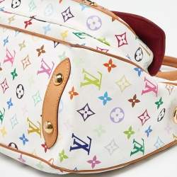Pre Owned Louis Vuitton White Monogram Multicolore Canvas Rita Bag