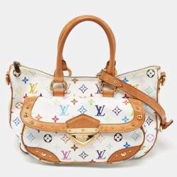 Pre Owned Louis Vuitton White Monogram Multicolore Canvas Rita Bag