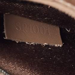 Pre Owned Louis Vuitton Brown Monogram Satin Boulogne Bag