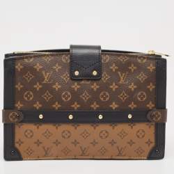 Pre Owned Louis Vuitton Reverse Monogram Canvas Trunk Clutch Bag