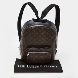 Pre Owned Louis Vuitton Brown Monogram Macassar Canvas Josh Backpack