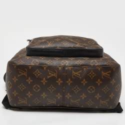 Pre Owned Louis Vuitton Brown Monogram Macassar Canvas Josh Backpack