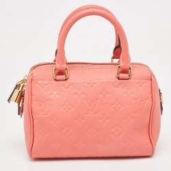 Pre Owned Louis Vuitton Blossom Monogram Empreinte Leather Speedy Bandouliere 20 Bag