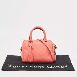 Pre Owned Louis Vuitton Blossom Monogram Empreinte Leather Speedy Bandouliere 20 Bag