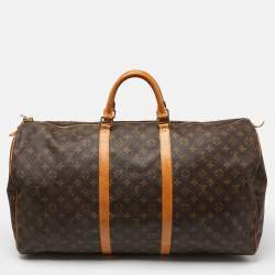 Pre Owned Louis Vuitton Monogram Canvas Keepall Bandouliere 60 Bag