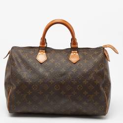Pre Owned Louis Vuitton Monogram Canvas Speedy 35 Bag