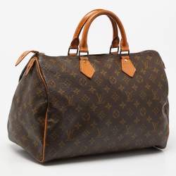 Pre Owned Louis Vuitton Monogram Canvas Speedy 35 Bag