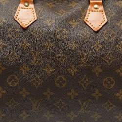 Pre Owned Louis Vuitton Monogram Canvas Speedy 35 Bag