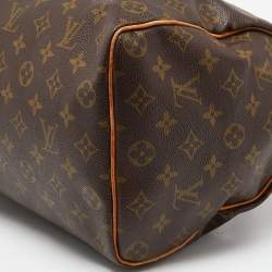 Pre Owned Louis Vuitton Monogram Canvas Speedy 35 Bag
