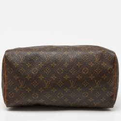 Pre Owned Louis Vuitton Monogram Canvas Speedy 35 Bag