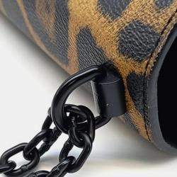 Louis Vuitton Leopard Print Leather Wild Animal Twist MM Top Handle Bag