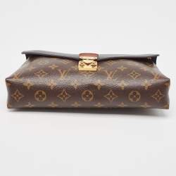 Pre Owned Louis Vuitton Black Monogram Canvas and Leather Pallas Chain Bag