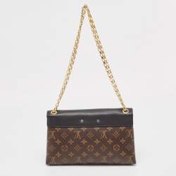 Pre Owned Louis Vuitton Black Monogram Canvas and Leather Pallas Chain Bag