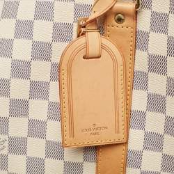 Louis Vuitton Damier Azur Canvas Keepall Bandouliere 55 Bag