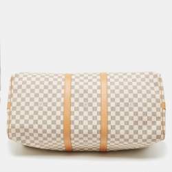 Louis Vuitton Damier Azur Canvas Keepall Bandouliere 55 Bag