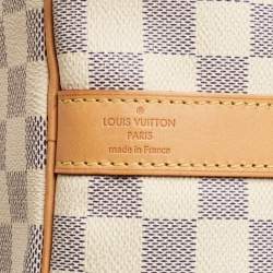 Louis Vuitton Damier Azur Canvas Keepall Bandouliere 55 Bag