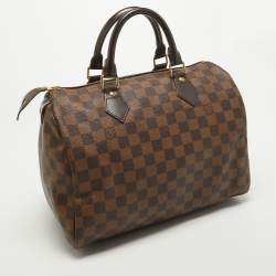 Pre Owned Louis Vuitton Damier Ebene Canvas Speedy 30 Bag