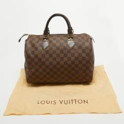 Pre Owned Louis Vuitton Damier Ebene Canvas Speedy 30 Bag