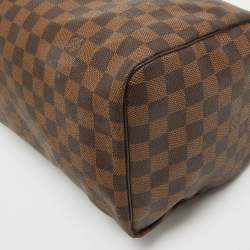 Pre Owned Louis Vuitton Damier Ebene Canvas Speedy 30 Bag