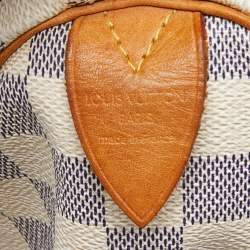 Pre Owned Louis Vuitton Damier Azur Canvas Speedy 30 Bag