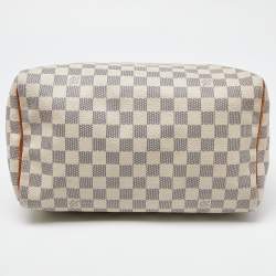 Pre Owned Louis Vuitton Damier Azur Canvas Speedy 30 Bag