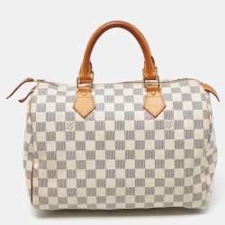 Pre Owned Louis Vuitton Damier Azur Canvas Speedy 30 Bag