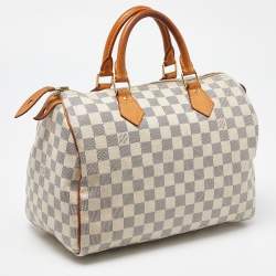 Pre Owned Louis Vuitton Damier Azur Canvas Speedy 30 Bag