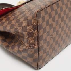 Pre Owned Louis Vuitton Damier Ebene Canvas Bergamo MM Bag