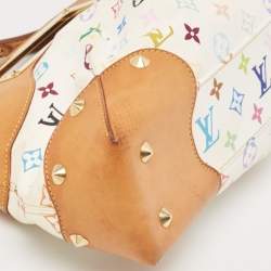 مملوكة مسبقًا Louis Vuitton White Monogram Multicolore Canvas Judy MM Bag