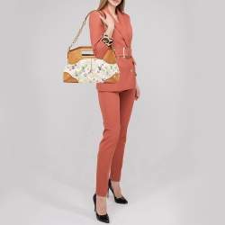 مملوكة مسبقًا Louis Vuitton White Monogram Multicolore Canvas Judy MM Bag