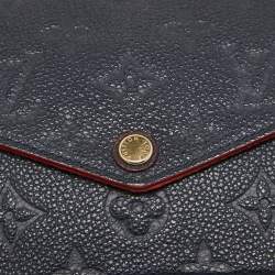 Pre Owned Louis Vuitton Marine/Rouge Monogram Empreinte Leather Felicie Pochette Bag