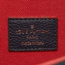 Pre Owned Louis Vuitton Marine/Rouge Monogram Empreinte Leather Felicie Pochette Bag