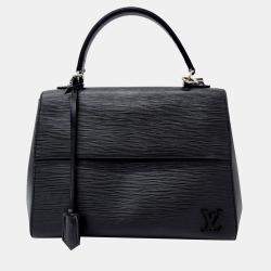 Pre Owned Louis Vuitton Black Epi Leather Cluny MM Top Handle Bag