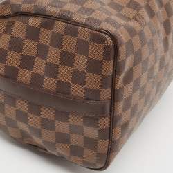 Pre Owned Louis Vuitton Damier Ebene Canvas Speedy Bandouliere 30 Bag