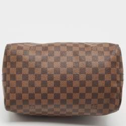 Pre Owned Louis Vuitton Damier Ebene Canvas Speedy Bandouliere 30 Bag