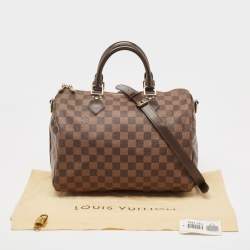 Pre Owned Louis Vuitton Damier Ebene Canvas Speedy Bandouliere 30 Bag