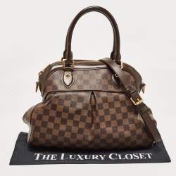 Pre Owned Louis Vuitton Damier Ebene Canvas Trevi PM Bag