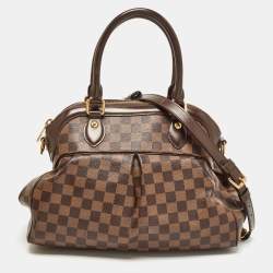 Pre Owned Louis Vuitton Damier Ebene Canvas Trevi PM Bag