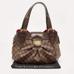 Pre Owned Louis Vuitton Damier Ebene Canvas Sistina PM Bag