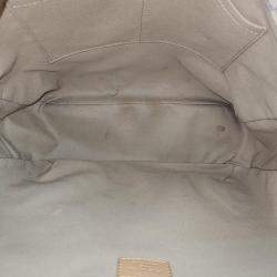 Pre Owned Louis Vuitton White Damier Azur Handbag